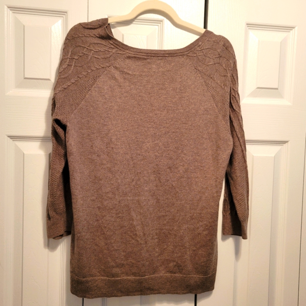Sonoma Women's Taupe Sweater - Picture 6 of 6